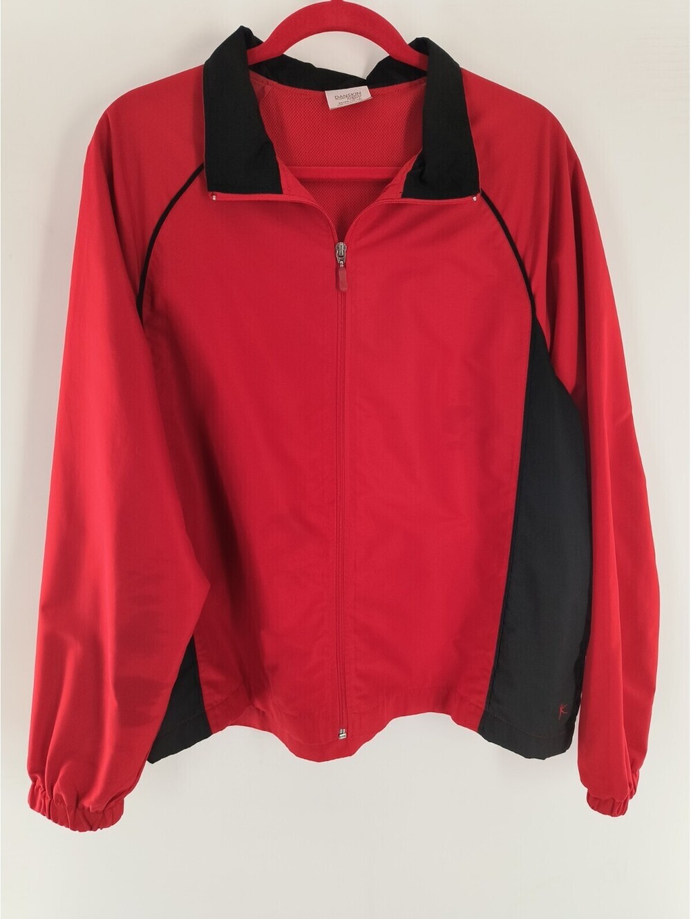 Danskin Now Girls XL (14-16) Windbreaker Red Black 040